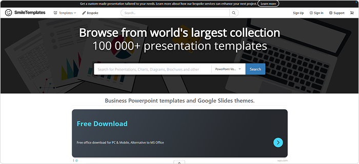 SmileTemplates Temi PowerPoint con SmileTemplates